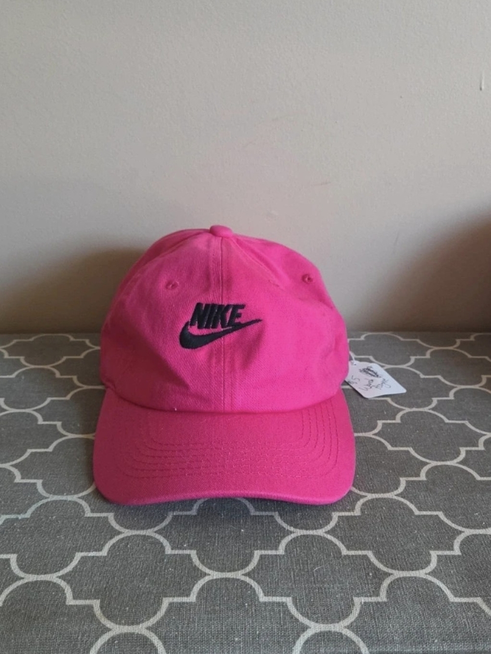Nike Hot Pink Baseball Cap with Black Logo